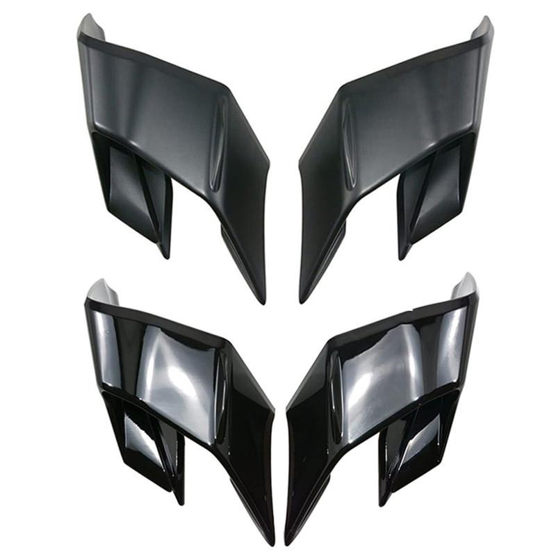 For Yamaha YZF R1 R1M 2015-2023 2024 Motorcycle Winglet Aerodynamic Wing Kit Spoiler Black Moto Fairing Side Winglets Left Right