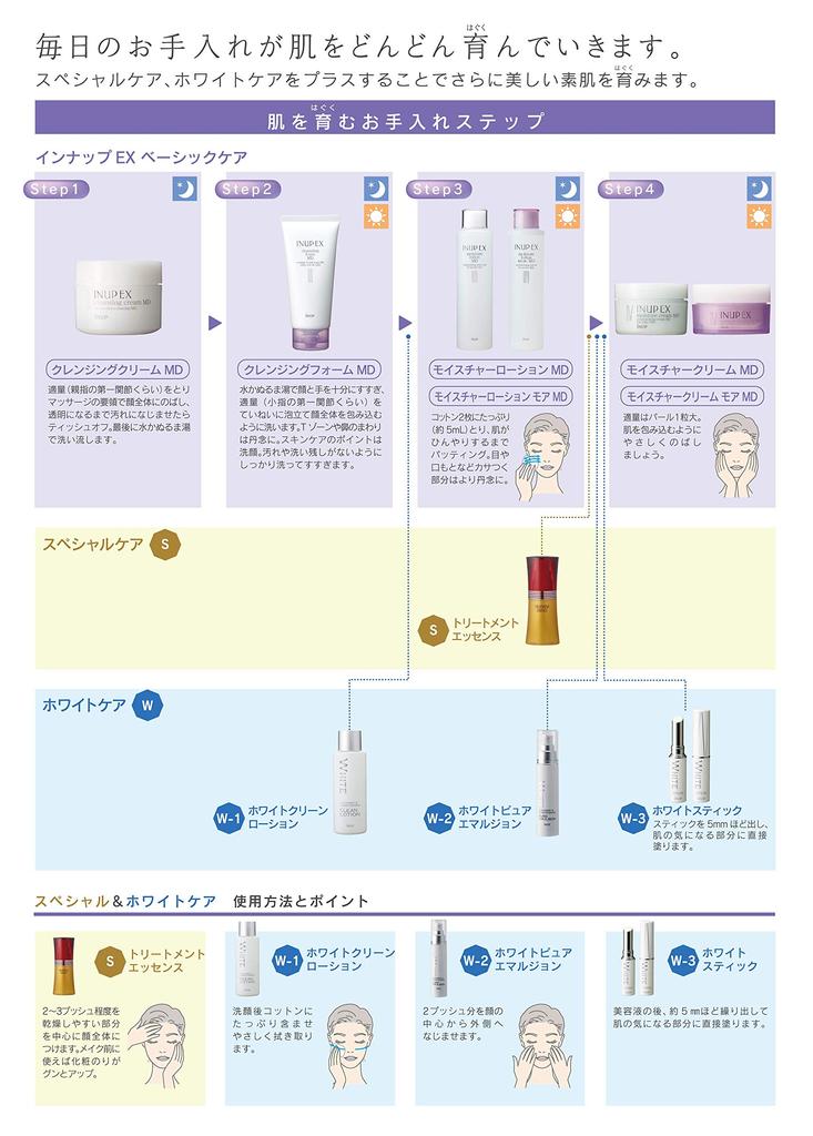 INUP EX Cleansing Foam MD 100g Medicinal Face Skin Care Acne Body Odor Dryness Rough Skin Pores Moisturizing Elasticity Exfoliating UV Protection