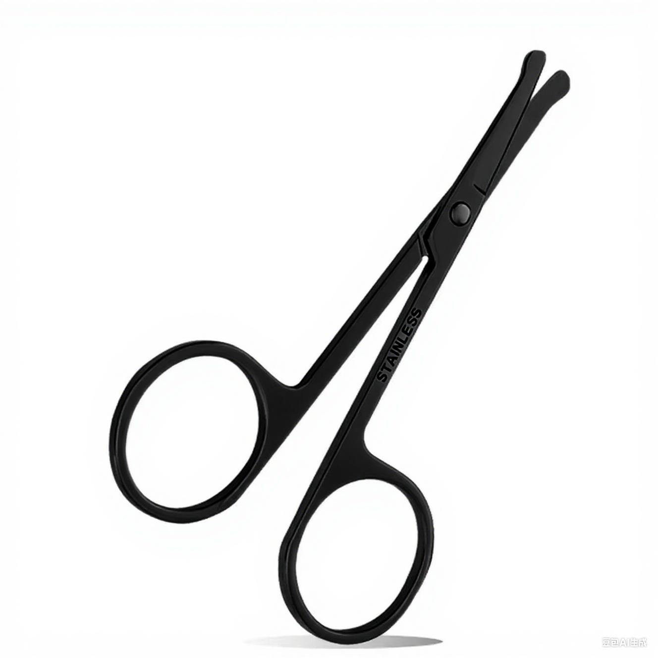 

1PCS Eyebrow Trimmer Scissor New Stainless Steel Eyebrow Scissors with Comb,Portable Non Slip Professional Eyebrow Trimmer