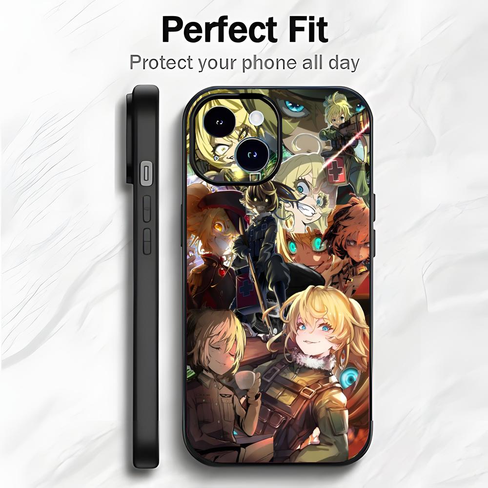 Anime S-Saga of Tanya the Evil Handyhülle Handyhülle Weiche Verpackung Leicht Für iPhone17 16 15 14 13ProMax