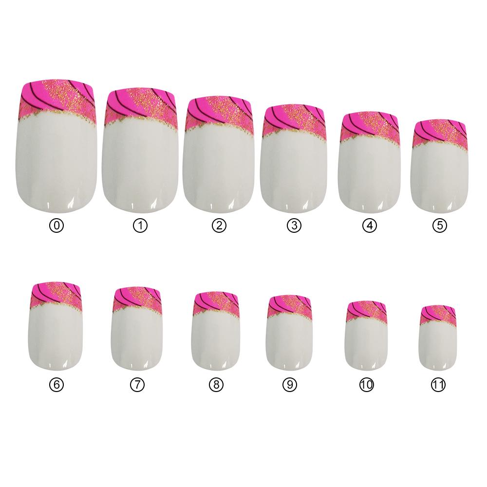 

Fingerqueen24pcs Новые накладные ногти Водонепроницаемые и износостойкие ногти Съемные накладные ногти