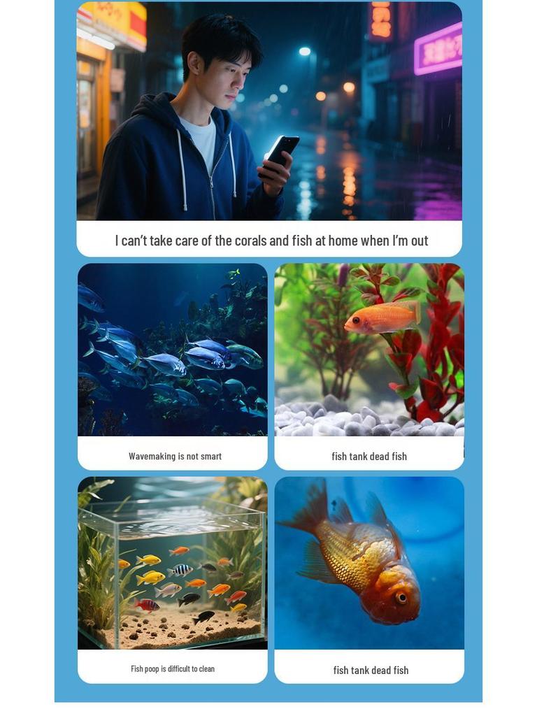 Aquarium Strömungspumpe: Leise Magnetische Saugpumpe für Salzwasser-Korallenbecken