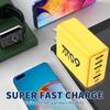 6 Ports USB PD Charger 65W Fast Charging Type C Travel Adapter USB QC 3.0 For iPhone 14 15 Pro Xiaomi 13 Pro Samsung  P60