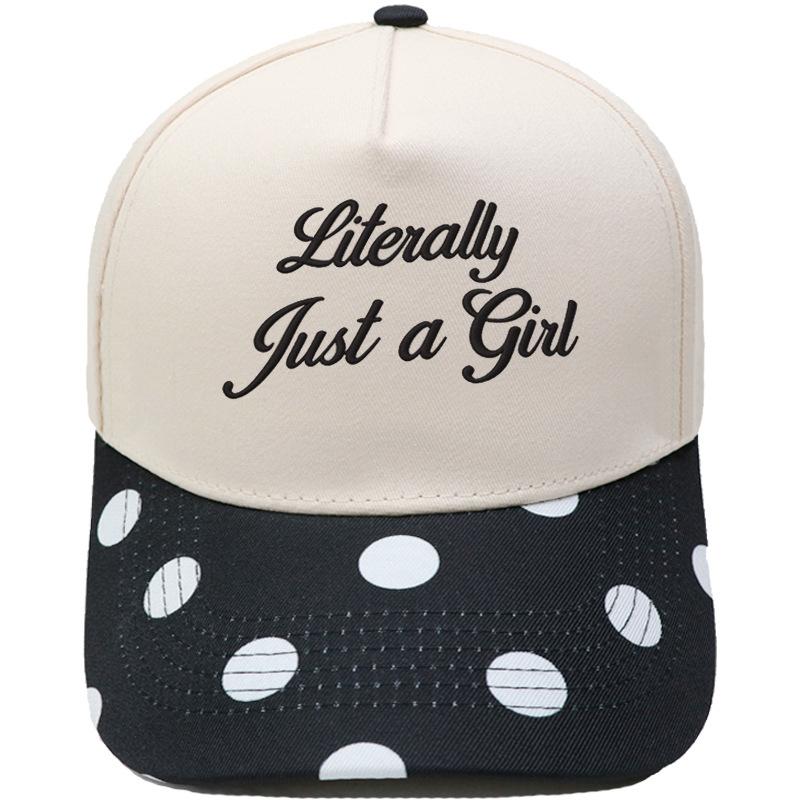 Literally Just a Girl Embroidery Color Matching Truck Driver Hat Fun Shade Daddy Hat