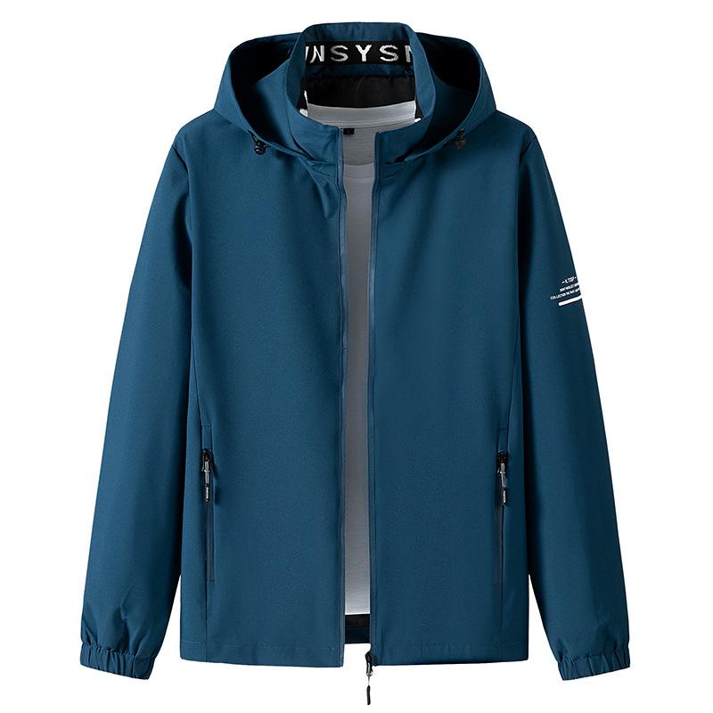 

Новая высококачественная водонепроницаемая флисовая куртка, повседневная мужская куртка-тренч, куртка со съемной шапкой 5XL королевский синий