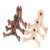 1PCS Foldable Decorative Rack Retro Wood Easel Plate Storage Rack Plate Tea Cake Dish Display Stand Home Kitchen Table Ornaments 2