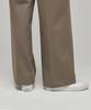 MUSINSA STANDARD WOMAN Women'S Heavyweight Fleece-Lined High-Waisted Wide Hidden Elastic Waist Slacks [Dusty Beige]