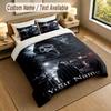 3Pcs Bedding Set Custom Name Text, 1 Sheet 2 Pillowcases Home Bed DecorScream Ghostface