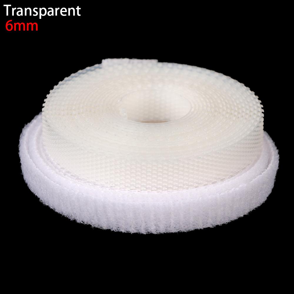 6/8/20mm Width Adhesive Hook Loop Fastener Tape Sewing Magic Tape Sticker Strap DIY Mini Thin Clothing Accessories Paste Strap