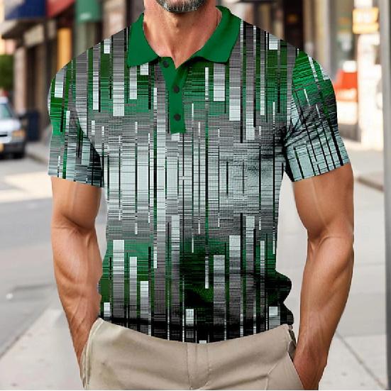Men's Summer Short-Sleeve Polo Shirt New Summer Men's Top
