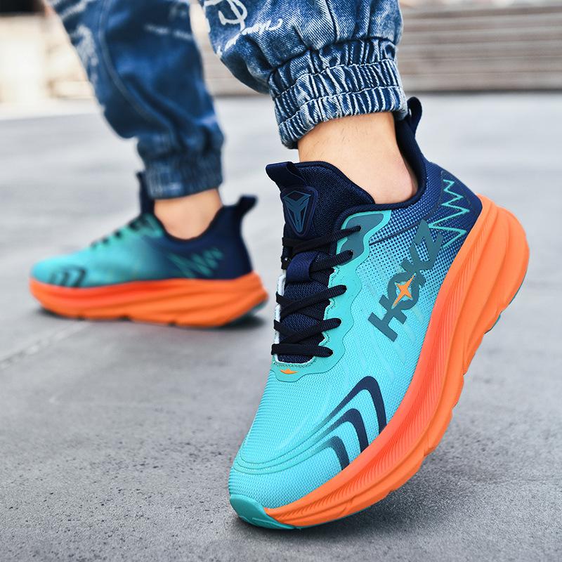 Neue Jogging-Sport-Lauf-Ultraleicht-Freizeit-Atmungsaktive Stoßdämpfende Mesh-Fly-Weave-Schuhe