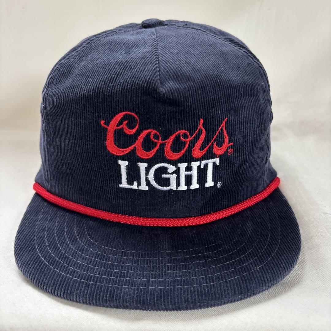 

[USED] COORS LIGHT Vintage Corduroy Cap, Navy Blue, Coors Beer