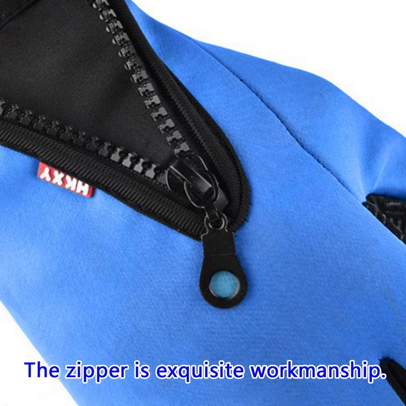 Motorcycle Gloves Winter Thermal Fleece Lined Winter Water Resistant Skin-friendly Touch Screen Outdoor Moto Riding Ski Gloves