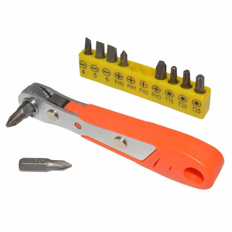 Forward and Reverse Mini 36 Teeth Ratchet Screwdriver Small Space Repair Socket L Wrench