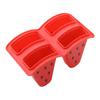 Summer 4 Hole Watermelon Popsicle Mold Ice Cream Mold DIY Homemade Mould with Sticks