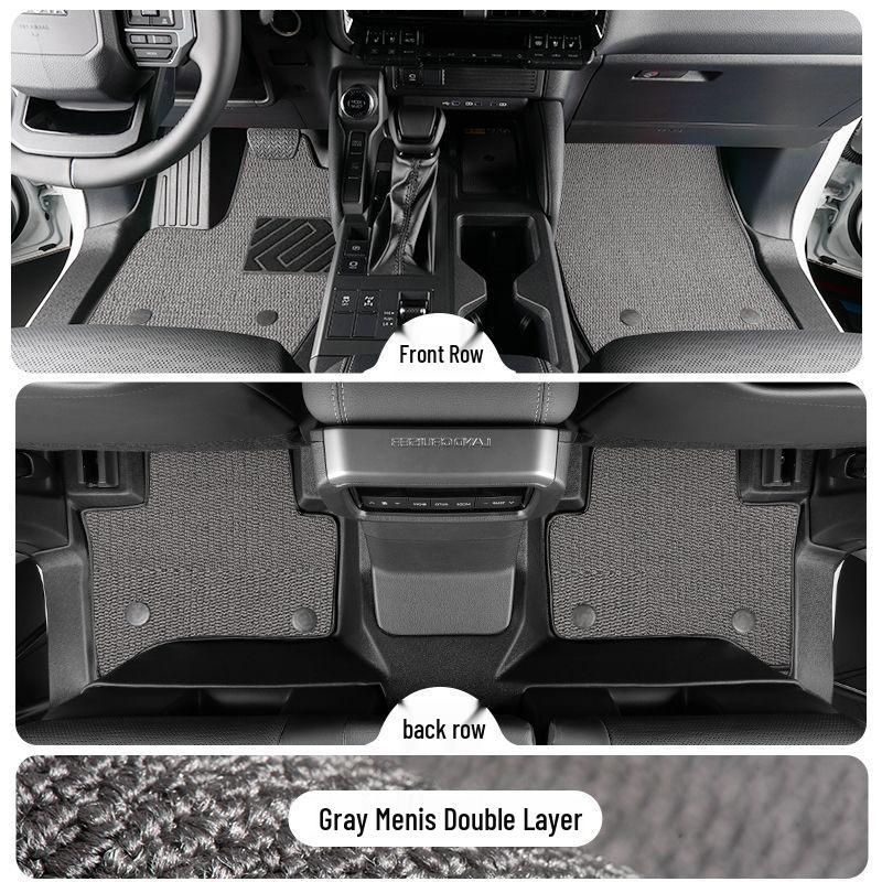 Toyota Prado TPE Floor Mats (2010-2025 Models) - Full Coverage, Car Interior Accessories
