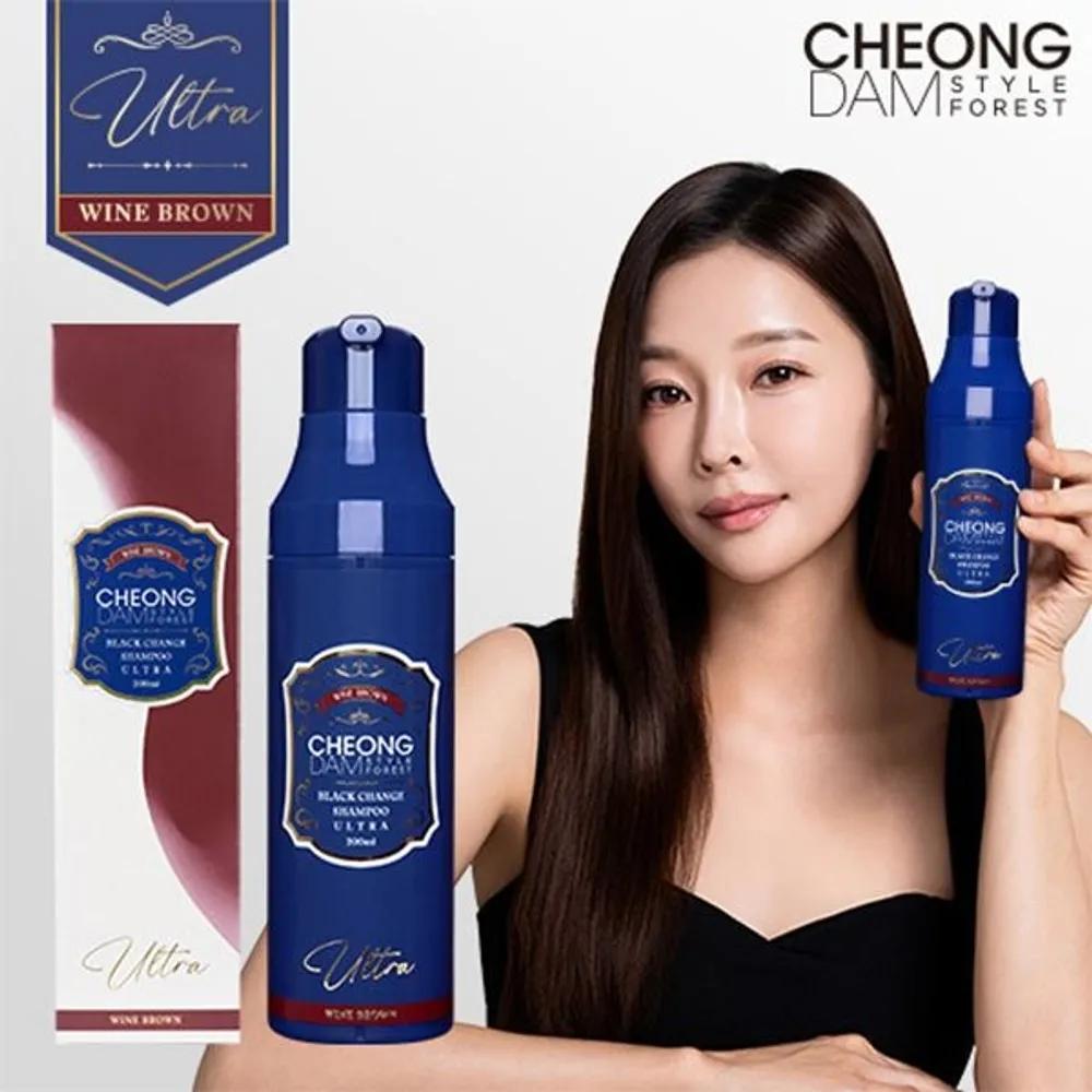 CHEONG DAM Ultra Hair Dye Shampoo 200ml Season 3 Wine Brown