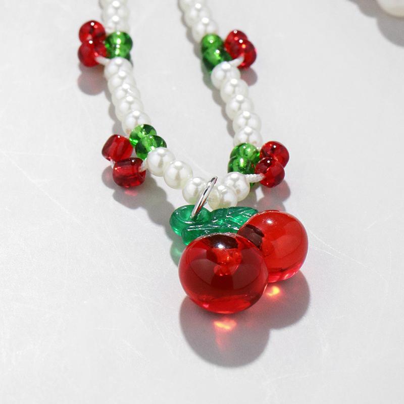 Beads Pearls Bows Ribbons Cherry Key Chains Rabbit Five Pointed Stars Cartoon Locks Sweet Cute Y2K Style Bag Accessories Gift