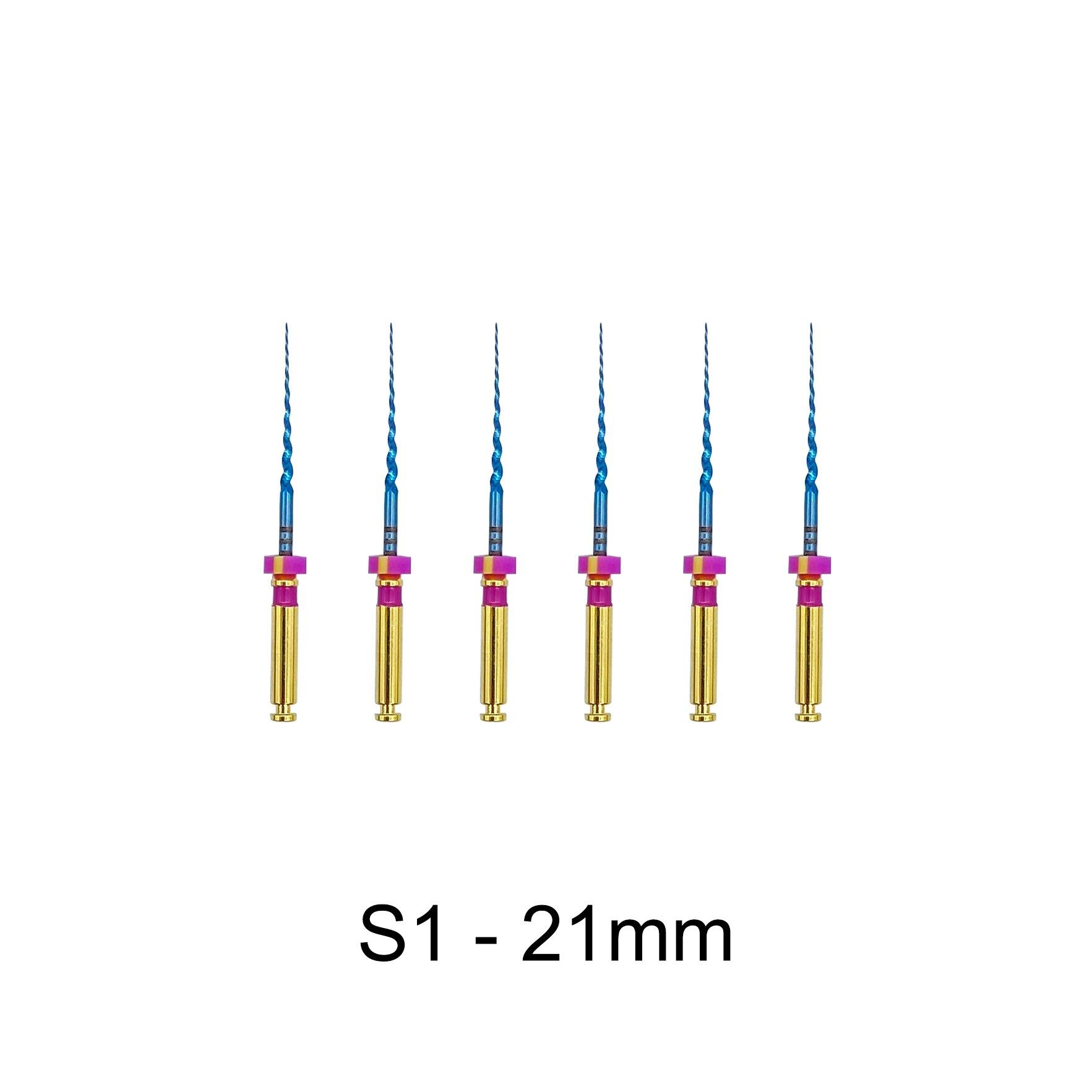 

Супер-файл для стоматологических инструментов, синий роторный Pro, гибкий конусный файл для активации тепла, для корневых каналов 21mm S1
