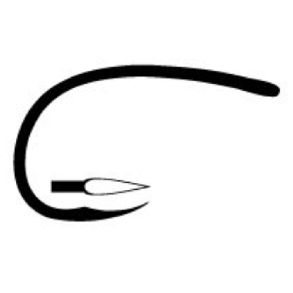

TIEMCO Fly Hook Q100 TMC2499SP-BLB No. 18 Black