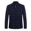 Wool jacket men's spring and autumn jacket middle-aged and elderly thin lapel plaid top dad's outfit