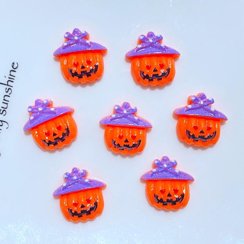 20Pcs New Mini Cute Cartoon Halloween Series Flat Back Resin Cabochons Scrapbooking DIY Jewelry Craft Decoration Accessorie
