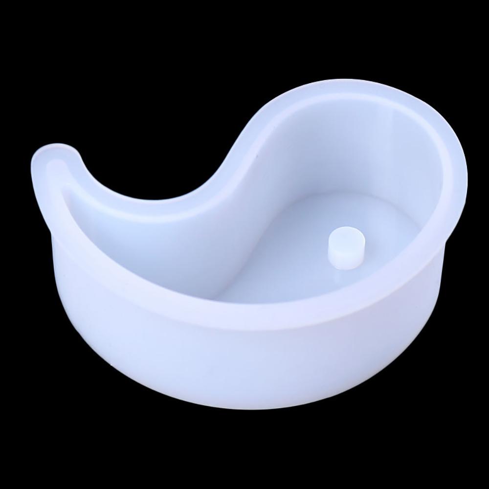 

Silicone World DIY Tai Chi Candle Silicone Mold Aromatherapy Candle Gift Epoxy Resin Mold Home Decorations Concrete Cement Mold прозорий білий колір