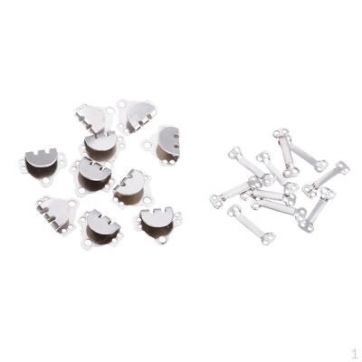 10 Paia Ganci e Occhielli Metallici da Cucire su Pantaloni Gonna Pantaloni Vestito Chiusure per Reggiseno