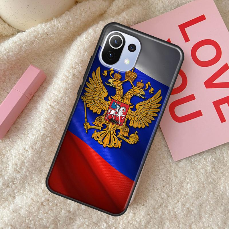 Russia Russian Flags Emblem Case For POCO X4 Pro F3 M3 M4 Pro X3 Pro GT Phone Cover For Xiaomi 12 11T Pro Mi 11 Lite