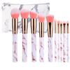 New 10 Makeup Brush Set Full Marble Beauty Tool Set Brush Blush Eyeshadow Brush