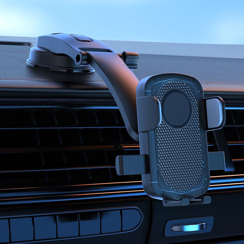 Supporto Universale per Telefono da Auto a Blocco Gravitazionale con Ventosa e Supporto per Bocchetta d'Aria