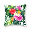 Tropical Palm Leaf Coniferous Decorative Double-Sided Polyester Cushion Cover Pineapple Yellow Green Car Throwing Pillowcase