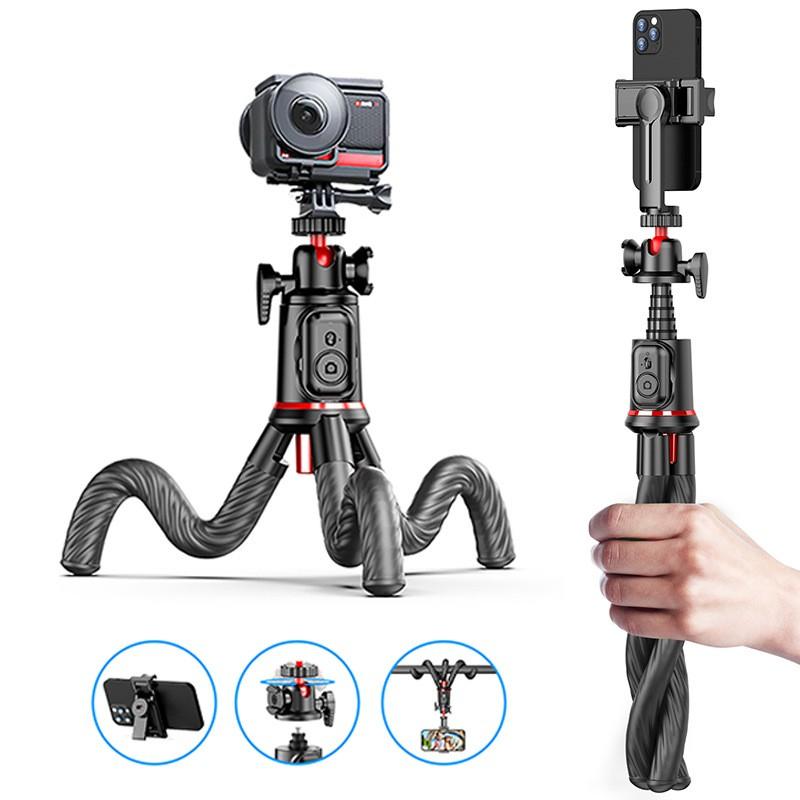 Universal Extendable Octopus Tripod Mount GoPro Bike Motorcycle Electric Scooter Smartphone Selfie Stick Desk Use