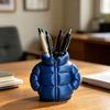 Yousheng Down Jacket Pen Holder, 3D Printed Funny Puffer Jacket Pencil Cup, Small Desk Organizer Storage Box for Home Office Desktop Decor