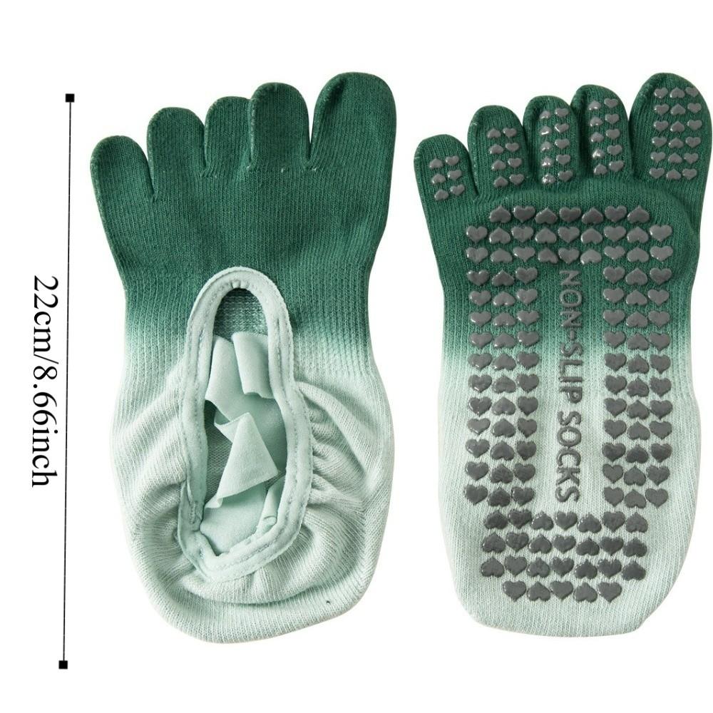 1 Paar Rutschfeste Zehensocken für Yoga mit Überkreuzband Fünf-Zehen-Sportsocken Tanz