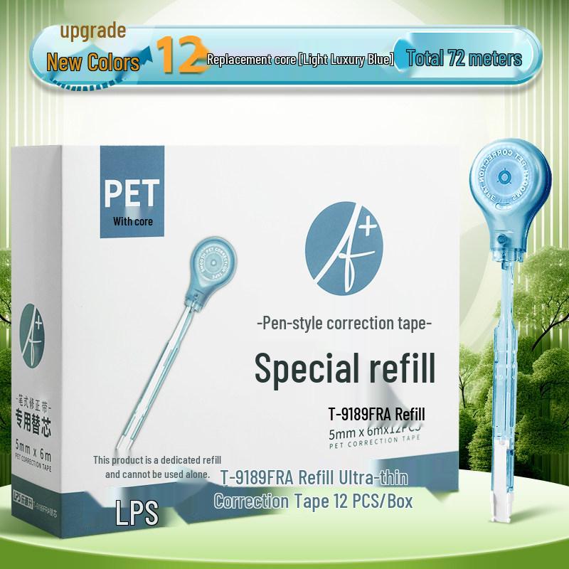 Portable Refillable Correction Tape Pen – Pen-Style, Large Capacity, Ideal for Students