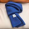 Solid color knitted scarf autumn and winter Korean atmosphere fashion student couple atmosphere scarf warm scarf wholesale