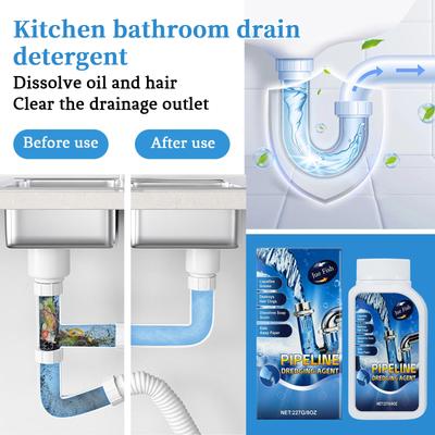 Pipe Unclogging Agent Kitchen And Bathroom Sewer Cleaner Dissolves Grease And Hair To Unclog Drains