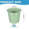 PATIKIL Small Metal Buckets with 6pcs Mini Galvanized Buckets for Craft Party Souvenir Light Green 5.1"x4.7" Handles, Decoration,