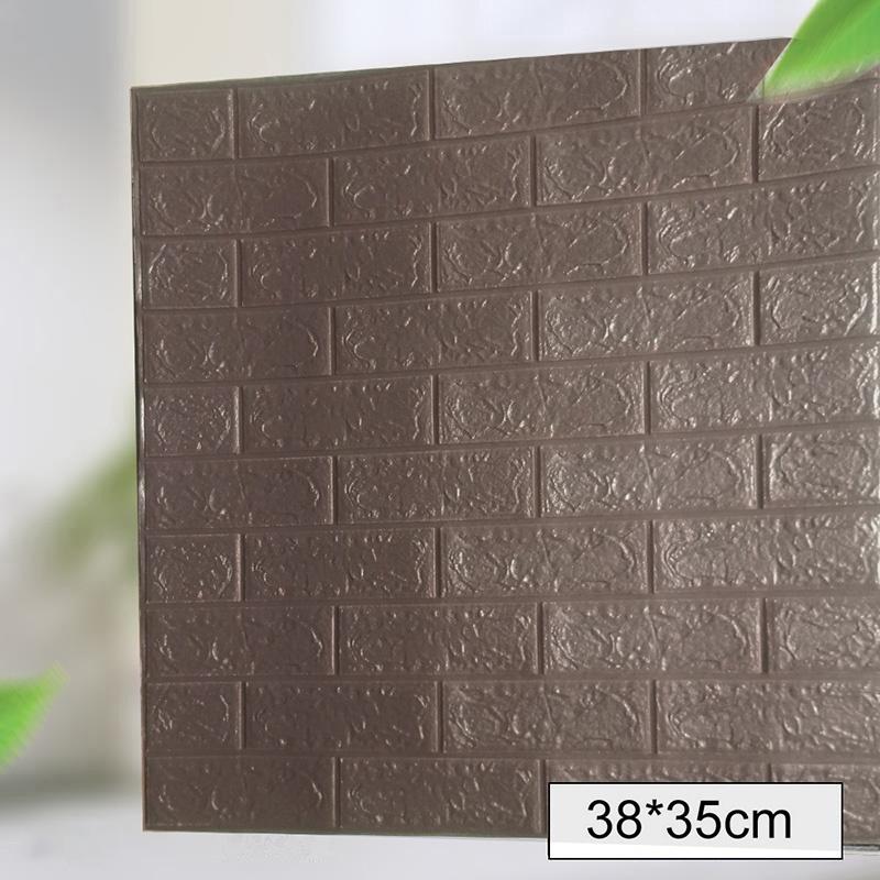 10Pcs 3D Wall Stickers Imitation Brick Bedroom Decor Waterproof Self-Adhesive Wallpaper for Living Room Kitchen TV Backdrop
