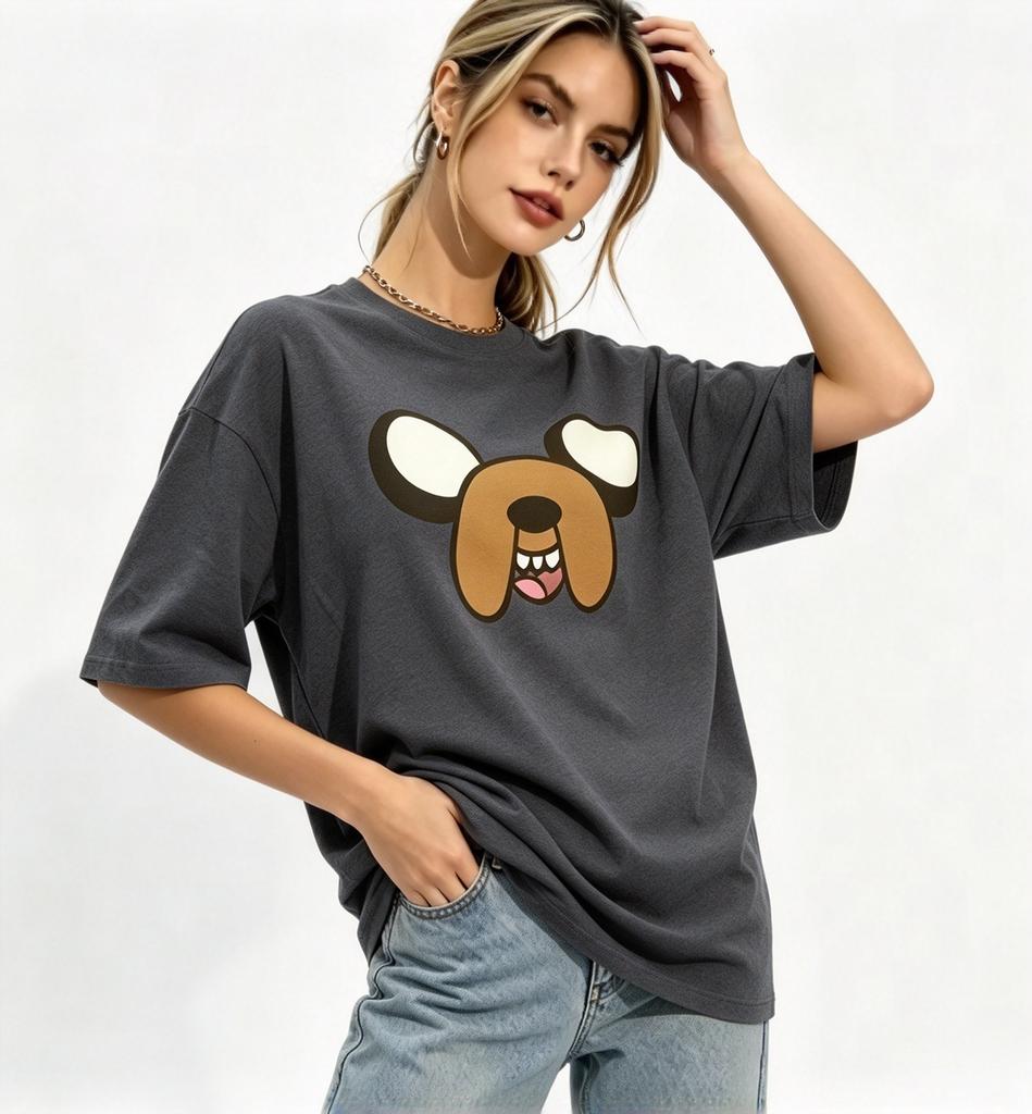 2026 New Explorer Treasure Jake Character Unisex Tshirt Round Neck Loose Short Sleeve Casual Streetwear Tee