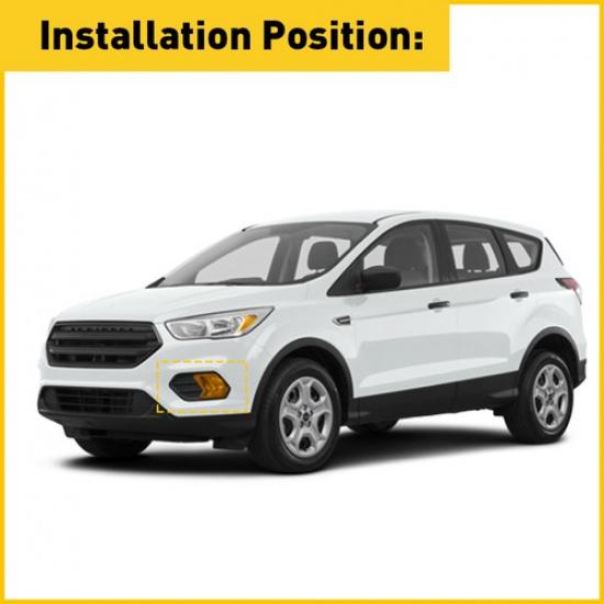 Left Side Fog Light Cover Lamp Bezel For Ford Escape 2017 2018  Driver LH