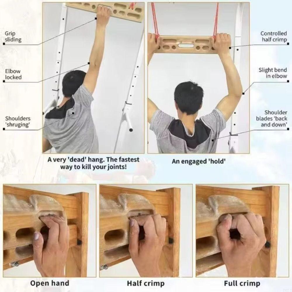 Rock Climbing Climbing Fingerboard Forearm Exerciser Climbing Training Board  Men Women