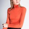 New  Autumn Winter Velvet Mesh High Collar Long Sleeve Tops Women Solid Color Stretch Tight Fit Inner Shirts