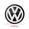 4 Pezzi 56mm Adesivi Ruote Auto Tappo Centrale Mozzo Emblema Auto Badge Decalcomania Per Volkswagen GTI R-Line R Polo T5 Golf Passat Scirocco