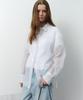 Leuba Crinkled Drawstring Shirt - Snow White