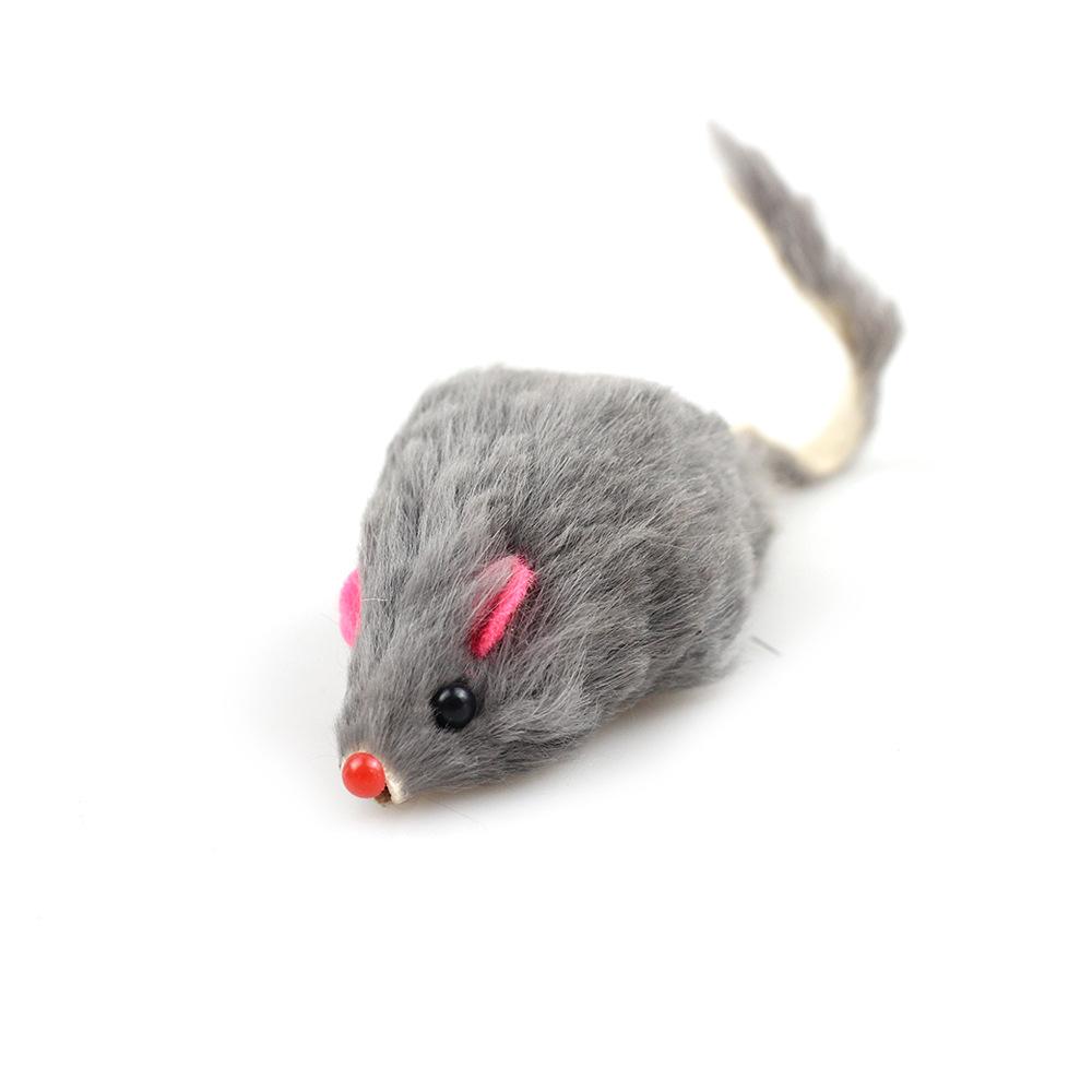 100PC/Lot Rabbit Fur Pet Cat Mouse Toys Pet Kitten Playing Toys Cat Mice Toys Pet Supplies