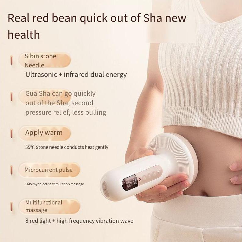Intelligent Bianstone Cupping Device Negative Pressure Suction Cups Body Skin Care Dredging Meridian Back Gua Sha Massage Tool