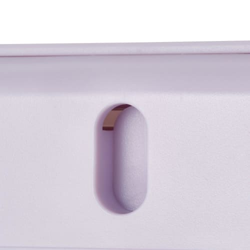 Francfranc Bicolor Digital Scale, 2kg, Purple x Ivory, Wall-Mountable with Hook Hole