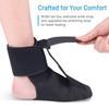 Plantar Fasciitis Night Splint Sock Adjustable Footrest (Medium)